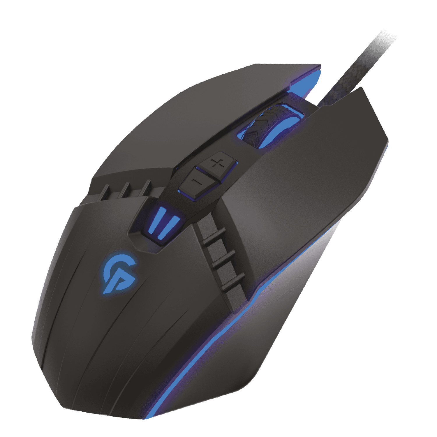 ماوس قيمنق سلكي 8000 نقطة مضيئة بورودو Porodo Gaming 7D Wired LED Mouse