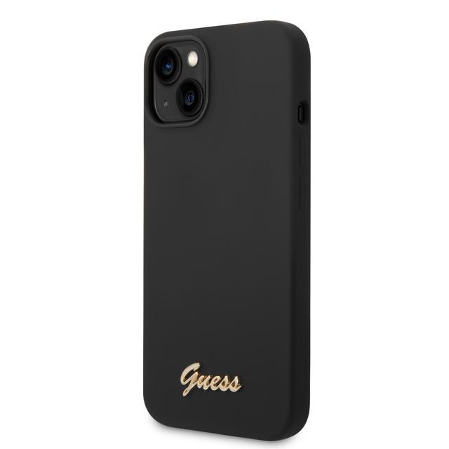 Guess Silicone PC Camera Script Logo Hard Case for iPhone 14 Plus (6.7") - Black [ GUHCP14MSLSMK ] - SW1hZ2U6MTM4NzA2Ng==