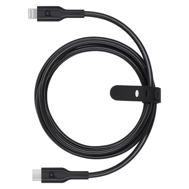 Powerology Type-C to Lightning Cable 1.2M PD 20W - Black [ PWCTL1M-BK ] - SW1hZ2U6MTM5NzcxNw==