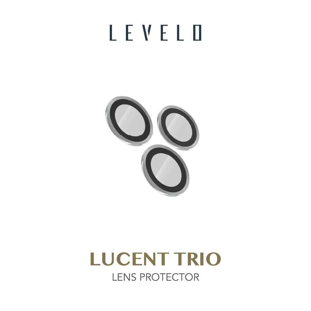 Levelo Lucent Trio Lens Protector For iPhone 13 Pro & 13 Pro Max (3pcs) - Silver [ LVLTRIOLUC-SL ]