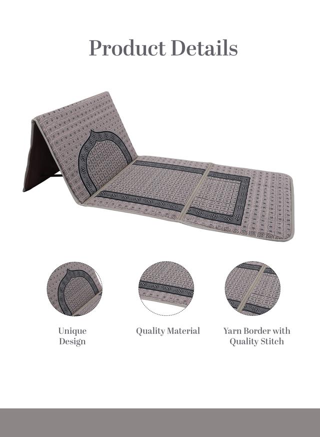 Noor-1 Foldable Prayer Mat And Backrest - SW1hZ2U6MTQwMjExOA==