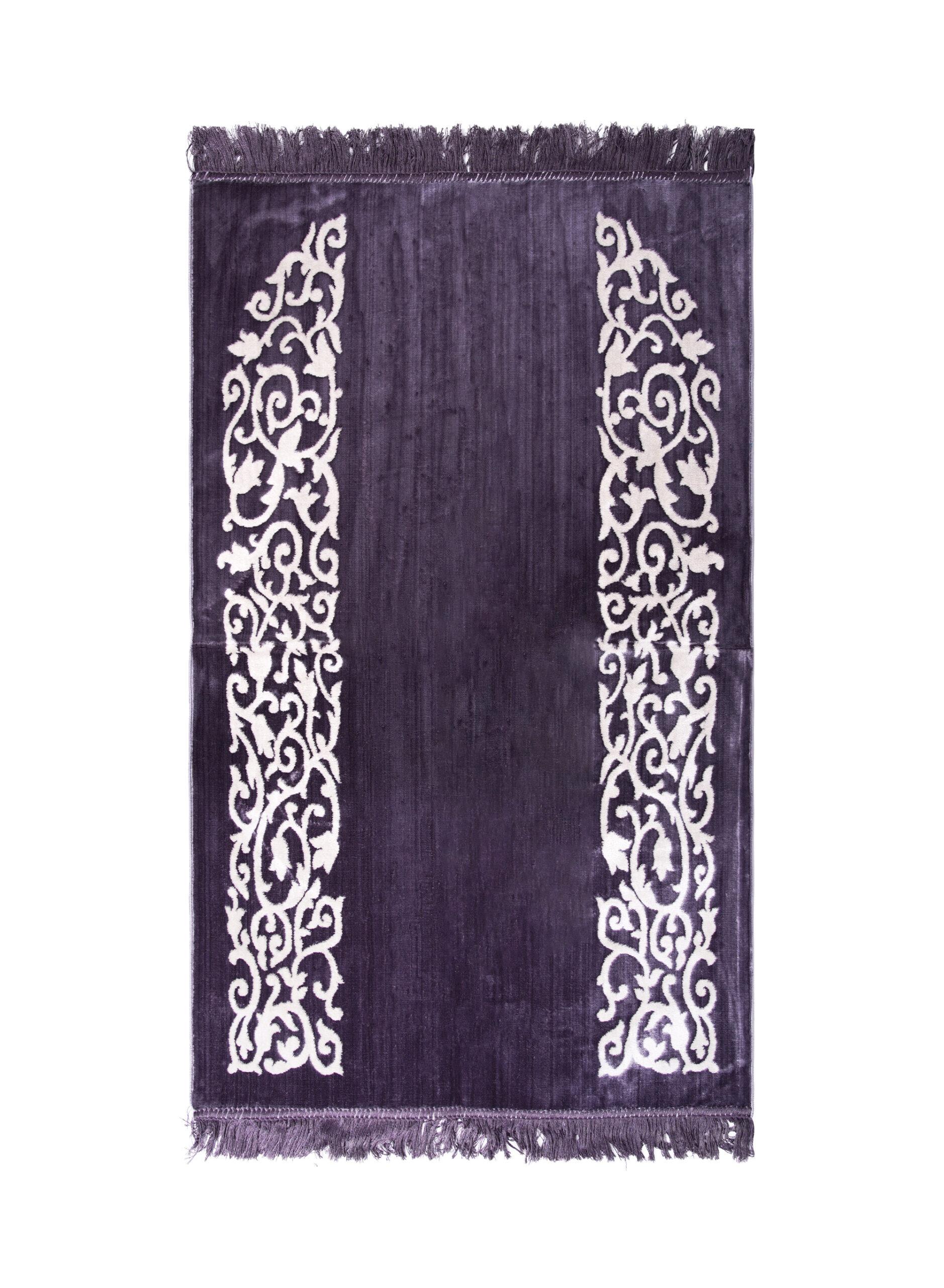 سجادة صلاة بولستر نور رصاصي Noor Luxury Soft Premium Quality Muslim Prayer Mat