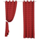 Parry Life Fully Lined Eyelet Window Curtain - Top Wide Window With Stylish Design, Heavy Jacquard Fabric - Jacquard Panels 135 X 230 Cm - Curtain For Living Room, Bedroom, Kid's Rooms - 689814