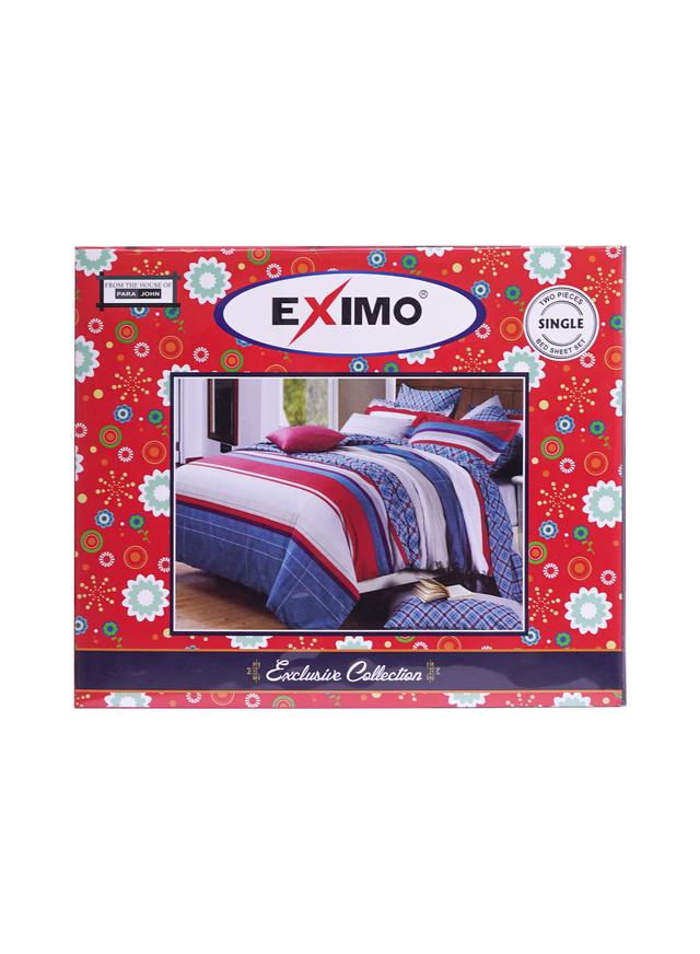 Eximo Flat Bedsheet - Micro Polyester Fiber Soft And Comfortable Sheet - Machine Washable Breathable Fabric- Elastic Corners - Easy Care Polyester Fabric - Wrinkle And Fade Resistant - (130x225 Cm) - SW1hZ2U6MTQwMTY4NQ==