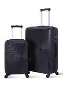 Para John 2-Pieces Hardside Travel Trolley Luggage Set Black 20/28 - SW1hZ2U6MTQwMTMxNg==