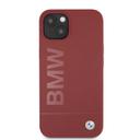 BMW Liquid Silicone Case Tone On Tone Metal Logo For iPhone 13 (6.1") - Red [ BMHCP13MSLBLRE ] - SW1hZ2U6MTM2NDUzNg==