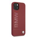 BMW Liquid Silicone Case Tone On Tone Metal Logo For iPhone 13 (6.1") - Red [ BMHCP13MSLBLRE ] - SW1hZ2U6MTM2NDUzOA==