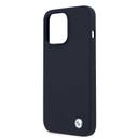 BMW Liquid Silicone Hard Case Metal Logo For iPhone 13 Pro max (6.7") - Blue [ BMHCP13XSILNA ] - SW1hZ2U6MTM2NTEzNQ==