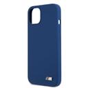 BMW Liquid Silicone Hard Metal Logo For iPhone 13 (6.1") - Blue [ BMHCP13MMSILNA ] - SW1hZ2U6MTM2NDY0Nw==