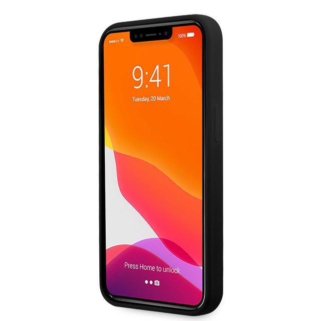 كفر ايفون 13 برو سيليكون مرسيدس اي ام جي أسود وأبيض AMG Liquid Silicone Case For iPhone 13 Pro - SW1hZ2U6MTM2MzUzMw==