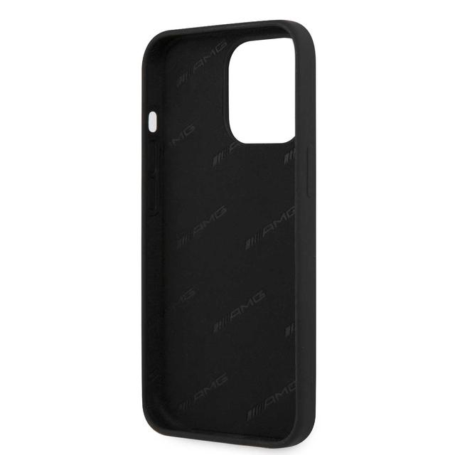 كفر ايفون 13 برو سيليكون مرسيدس اي ام جي أسود وأبيض AMG Liquid Silicone Case For iPhone 13 Pro - SW1hZ2U6MTM2MzUzNw==