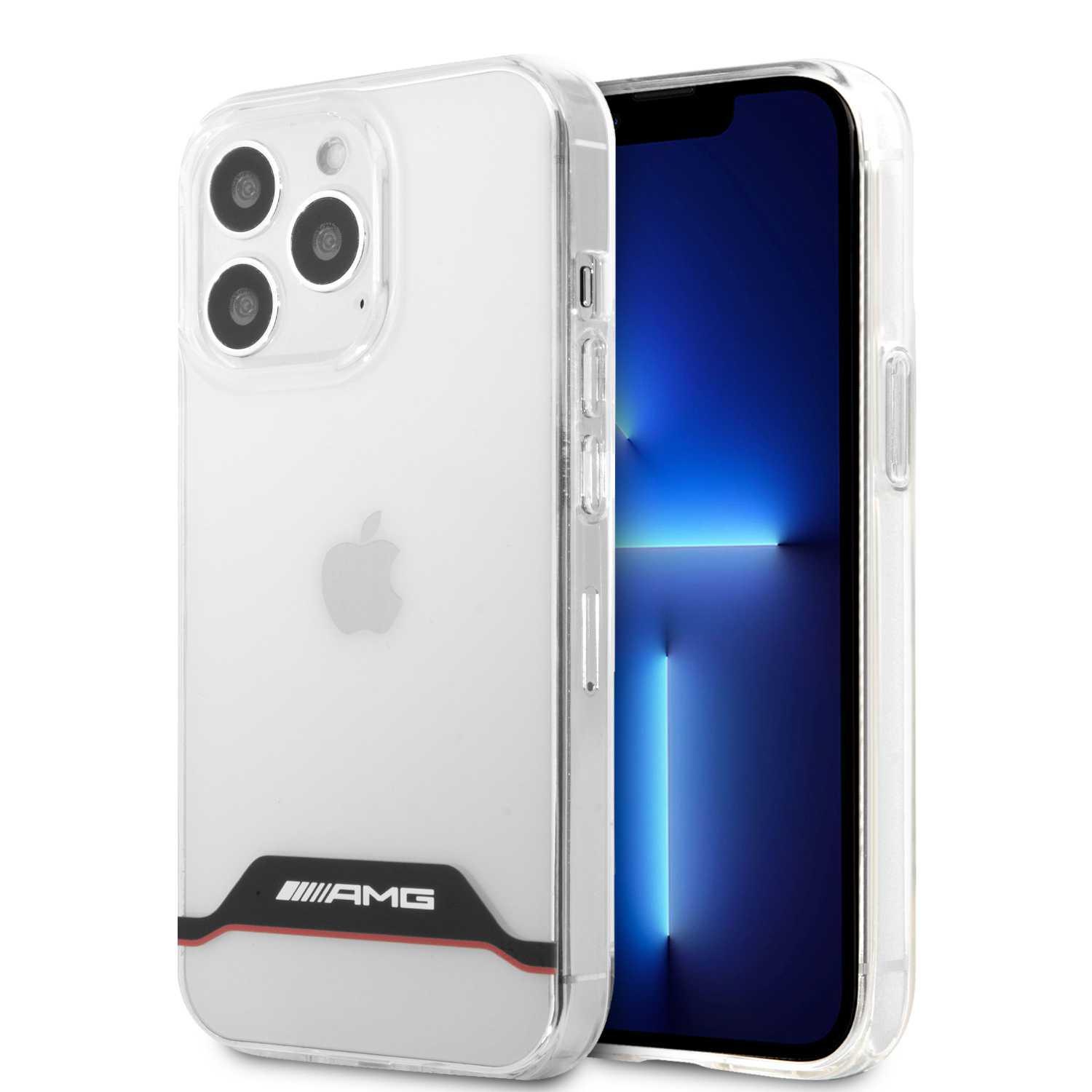 كفر ايفون 13 برو max بلاستيك مرسيدس اي ام جي شفاف AMG PC/TPU Hard Case For iPhone 13 Pro Max