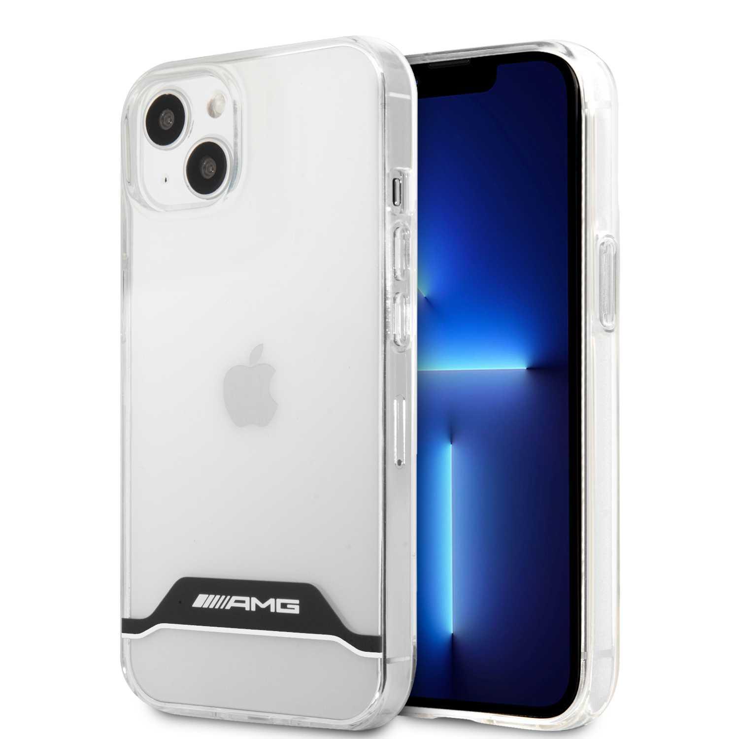 AMG PC/TPU Hard Case Matte TPU Rim For iPhone 13 (6.1") - Black/White [ AMHCP13MTCBW ]