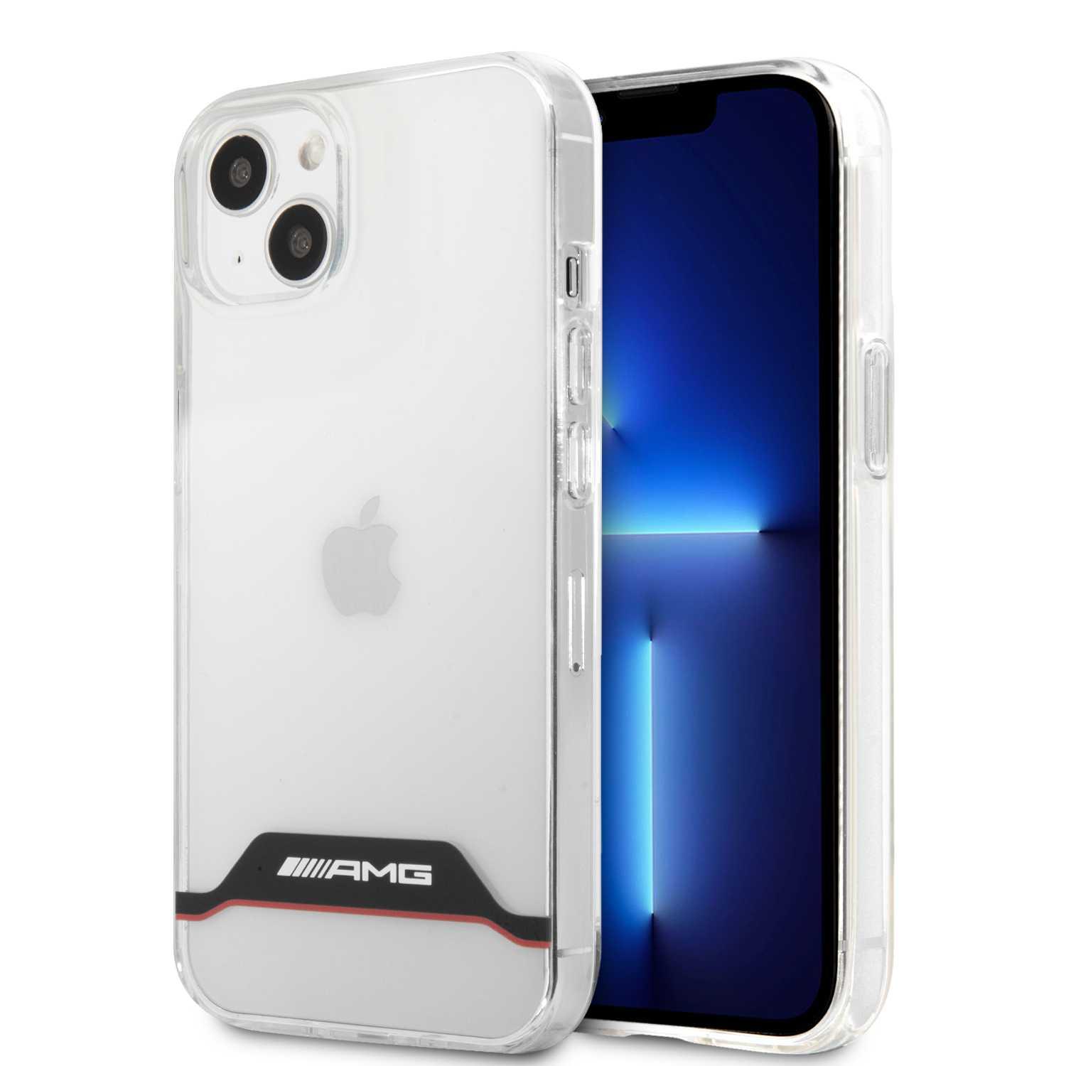 AMG PC/TPU Hard Case Matte TPU Rim For iPhone 13 (6.1") - Black/Red [ AMHCP13MTCBR ]