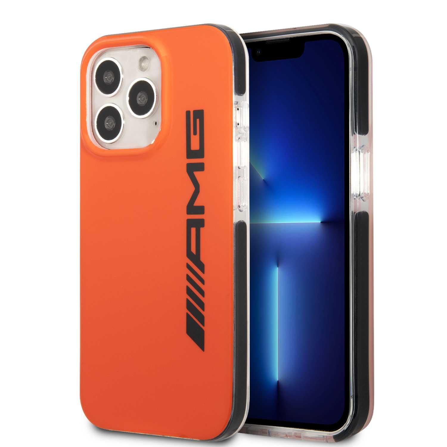 AMG PC/TPE Hard Case for iPhone 13 Pro (6.1") - Orange/Black [ AMHCP13L2EBOO ]