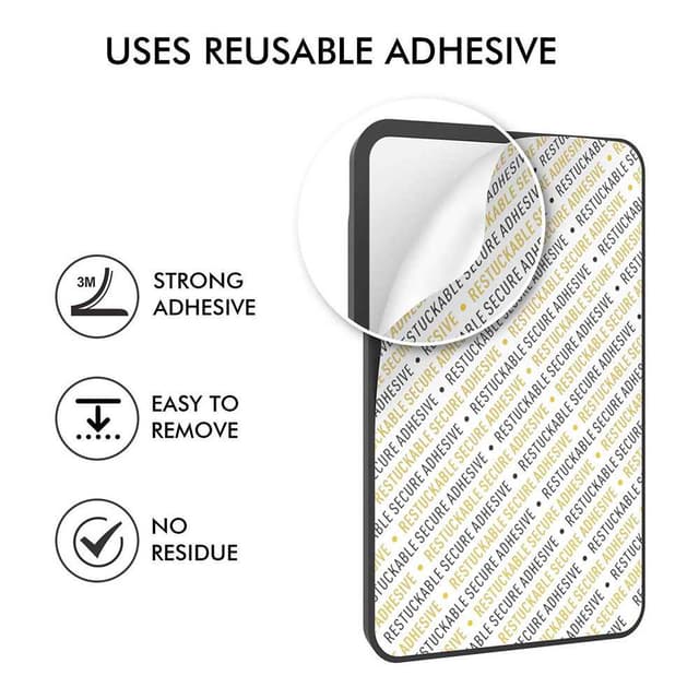 محفظة جوال للبطاقات اهاستايل أسود AhaStyle Silicone Card Holder for Smartphone - 273269