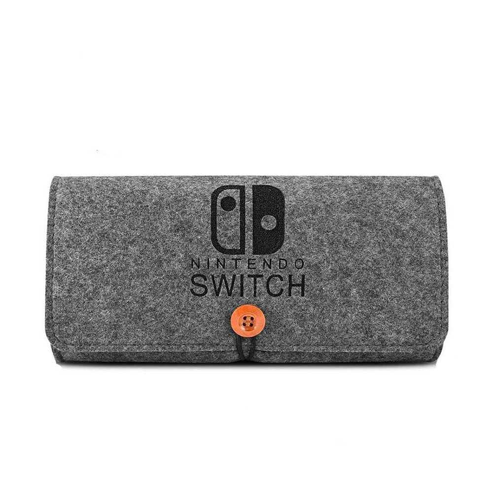 AhaStyle Nintendo Switch Felt Bag ( Switch Logo ) - Dark Gray [ WG07_LOGODKGY ]