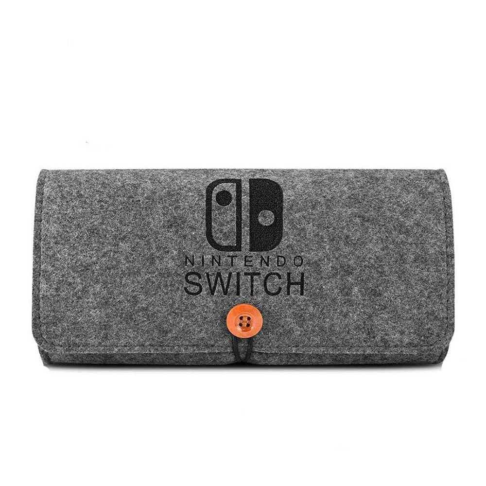 AhaStyle Nintendo Switch Lite Felt Bag ( Switch Logo ) - Dark Gray [ WAG08_LOGODKGY ]