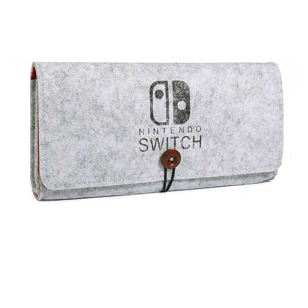 AhaStyle Nintendo Switch Lite Felt Bag ( Switch Logo ) - Light Gray [ WAG08_LOGOLGGY ]