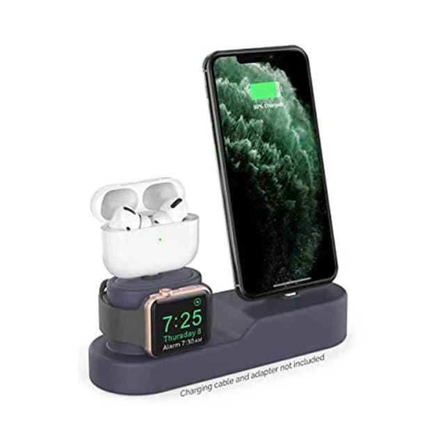 قاعدة شحن 3 في 1 اهاستايل سيليكون أسود AhaStyle 3 in 1 Silicone Charging Dock - 687695