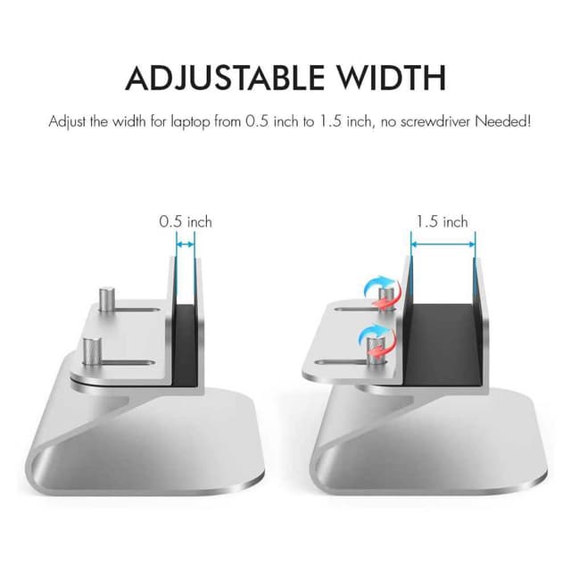 حامل لاب توب عمودي اهاستايل AhaStyle Adjustable Aluminium Vertical Laptop Stand - 273367