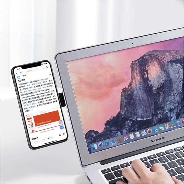 ستاند جوال للابتوب مغناطيسي بمنزلق قابل للتعديل اهاستايل أبيض Ahastyle Adjustable Magnetic Laptop Phone Holder - SW1hZ2U6MTM2Mjc1MQ==