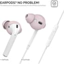 غطاء سماعات أذن ايربودز اهاستايل مقاس كبير عدد 3 زهري AhaStyle Silicone Cover for Airpods