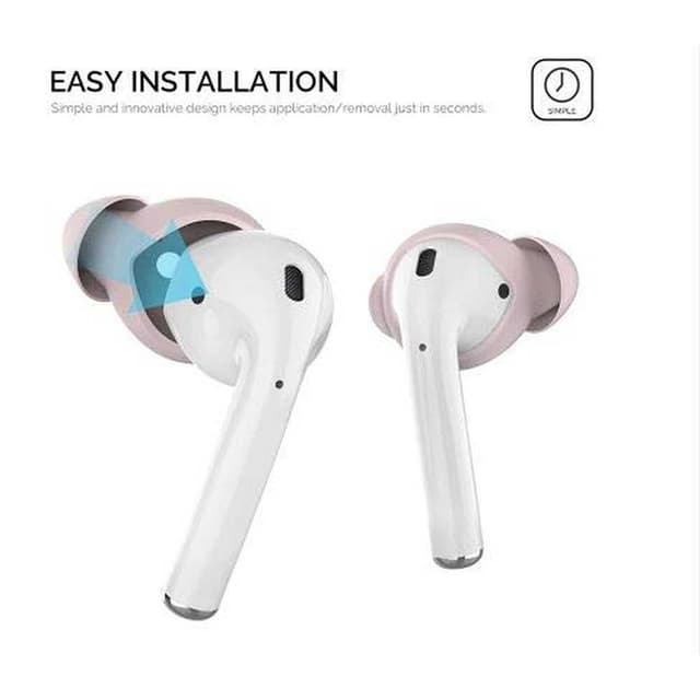 غطاء سماعات أذن ايربودز اهاستايل مقاس كبير عدد 3 زهري AhaStyle Silicone Cover for Airpods