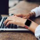 AhaStyle Rugged Design Premium Silicone Apple Watch Band 44mm - Dark Red [ WA02_44RD ]