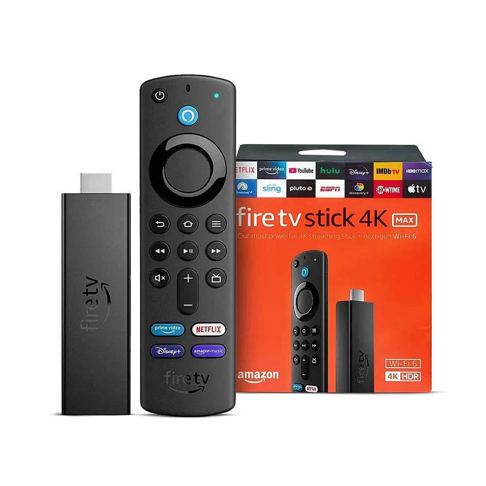 Amazon Fire TV Stick 4K Max streaming device, Wi-Fi 6, Alexa Voice Remote (includes TV controls) [ FIRETVSTICK-4KMAX ]