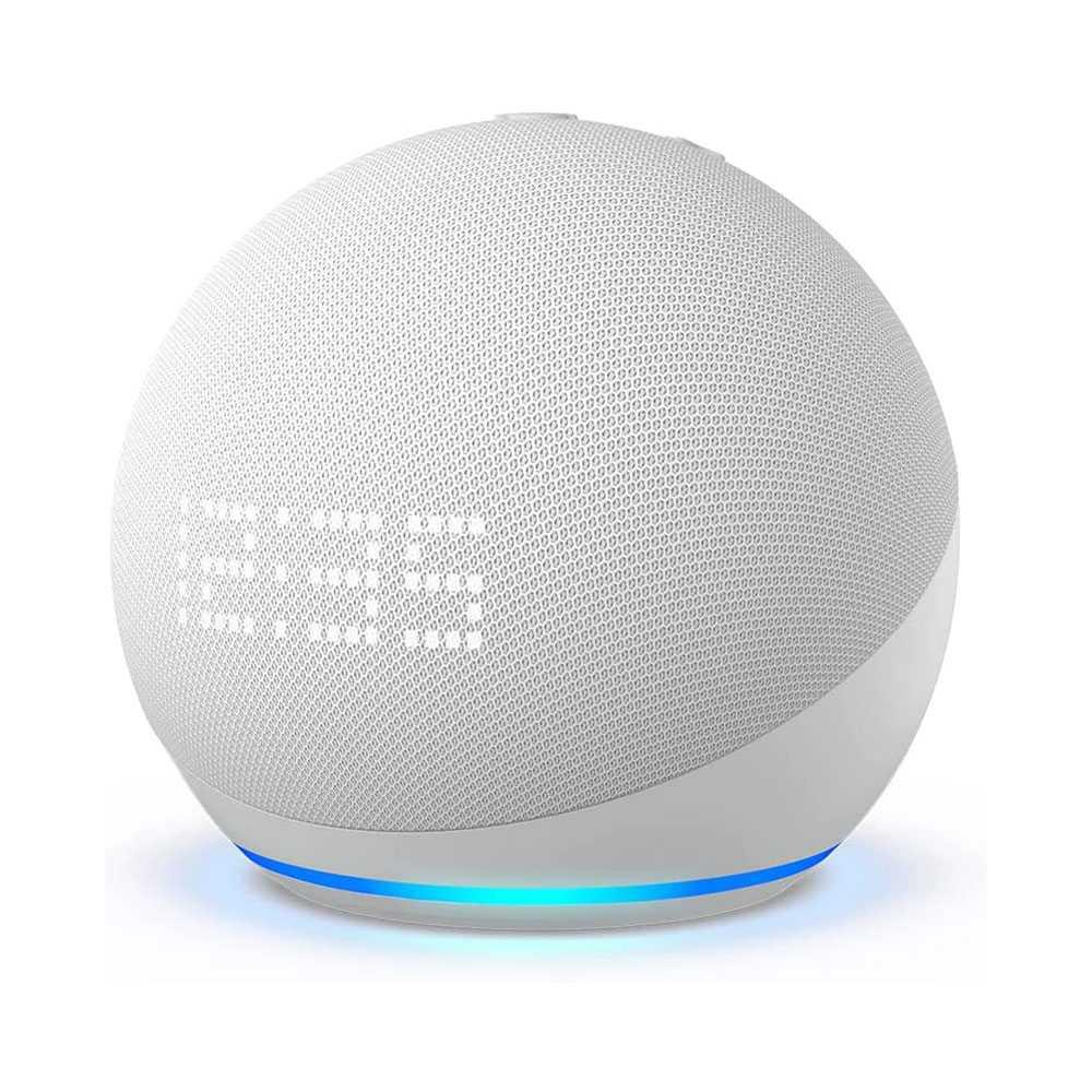 Amazon All-New Echo Dot (4th Gen)Smart Speaker with Alexa & Clock - Glacier White [ B7W644-GLWHT ]