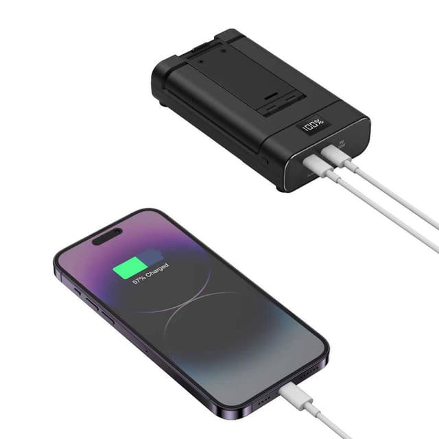 باور بانك شاحن متنقل جرين 10000 مللي أمبير مع ستاند جوال مدمج Green Lion Power Bank and Foldable Mobile Stand