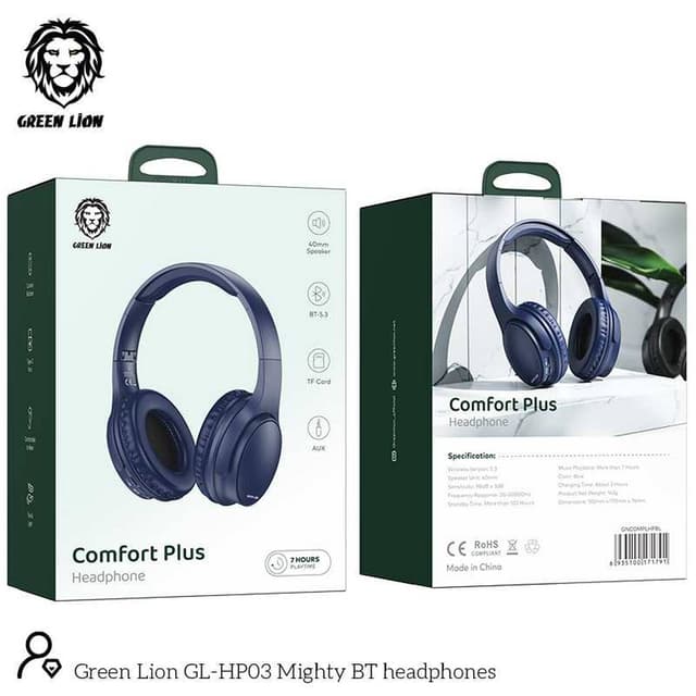 سماعة بلوتوث جرين كومفورت بلس Green Lion Comfort Plus Headphones