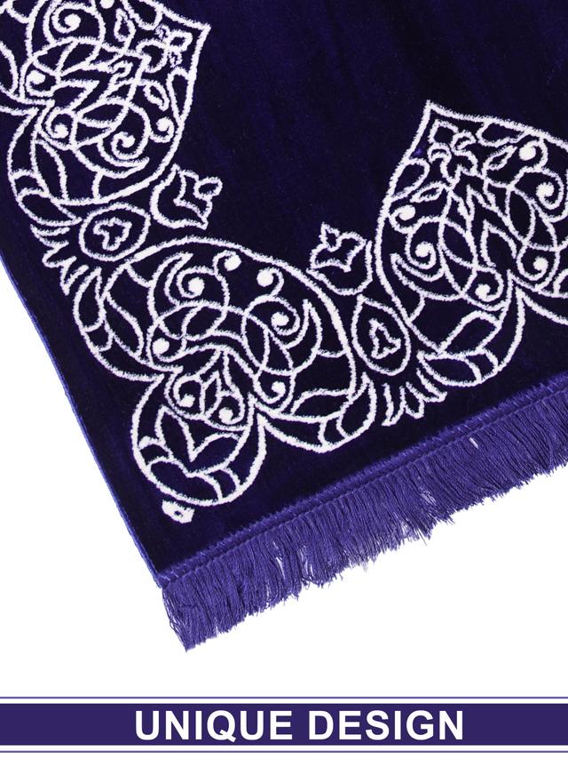 Noor-1 Luxury Soft Premium Quality Muslim Prayer Mat / Mussallah / Prayer Rug - SW1hZ2U6MTQwMjE4MA==