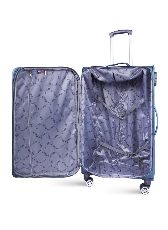 طقم شنط سفر قماش 20/24/28 انش بارا جون 3 قطع ازرق PARA JOHN 3 Piece Softside Luggage Trolley Set - SW1hZ2U6MTQwMjk4MA==