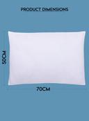 Eximo Pillow - Hotel Quality Soft Hollow Siliconized Polyester Fabric Filling - Sleeping Bed Pillow - Ideal For Home & Hotel Use - 50x70cm - SW1hZ2U6MTQwMTYzNQ==