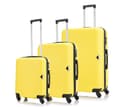 Para John Parajohn Pjtr3174 3 Pcs  (20",24",28") 4 Wheels Trolley Luggage Set, Yellow - 689890