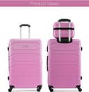 Parajohn 5-Pieces Hardside Travel Trolley Luggage Bag Set 12/14/20/24/28 Pink - 284865