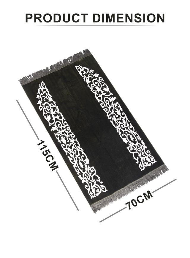 Noor-1 Luxury Soft Premium Quality Muslim Prayer Mat / Mussallah / Prayer Rug - SW1hZ2U6MTQwMjE2Mg==