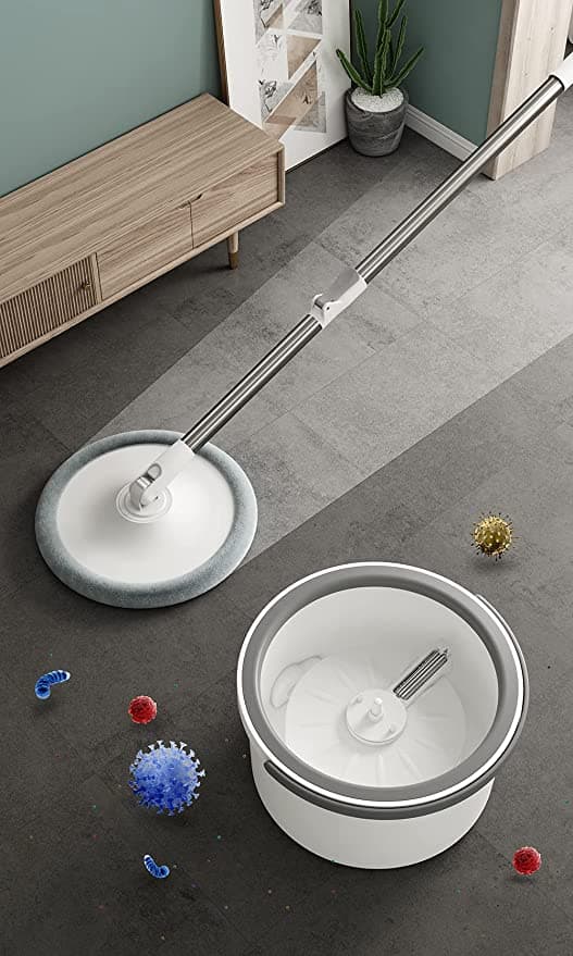 ممسحة سيراميك دوارة مع سطل 2.5 لتر Clean Water Spin Mop
