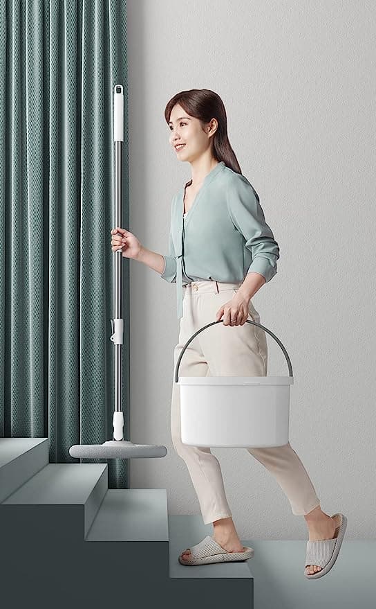 ممسحة سيراميك دوارة مع سطل 2.5 لتر Clean Water Spin Mop