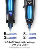 مجموعة حلاقة جلاكر 2 ماكينة حلاقة شعر الرأس واللحية مع رؤوس متعددة Glaker K11S+I11 Hair Clipper Set