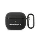 جراب سماعات ابل ايربودز 3 جلد من مرسيدس اي ام جي أسود AMG Leather Case For Airpods 3 - 273453