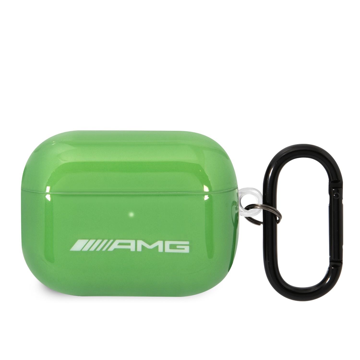 جراب سماعات ابل ايربودز برو مرسيدس اي ام جي أخضر  AMG Transparent Case for Airpods Pro