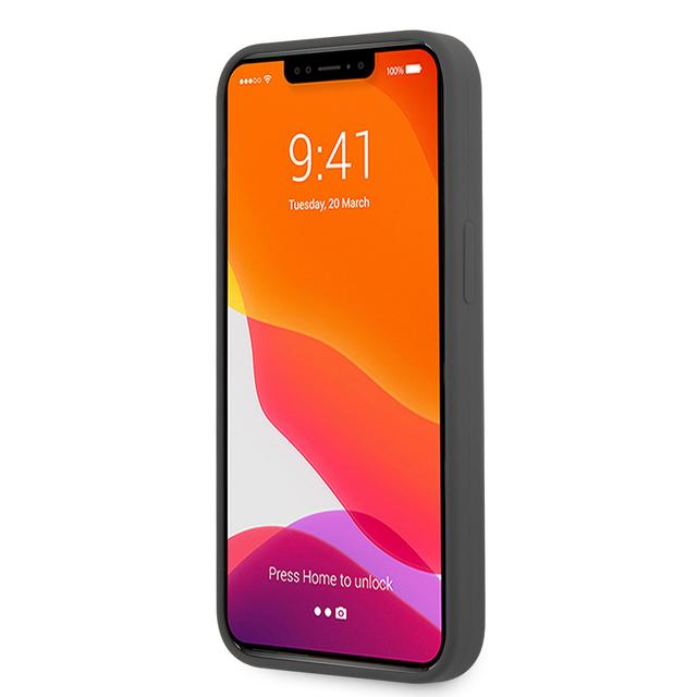 كفر ايفون 13 برو سيليكون مرسيدس اي ام جي يدعم ماج سيف رمادي وأحمر  AMG Liquid Silicone Case For iPhone 13 Pro - SW1hZ2U6MTM2MzQ5OQ==