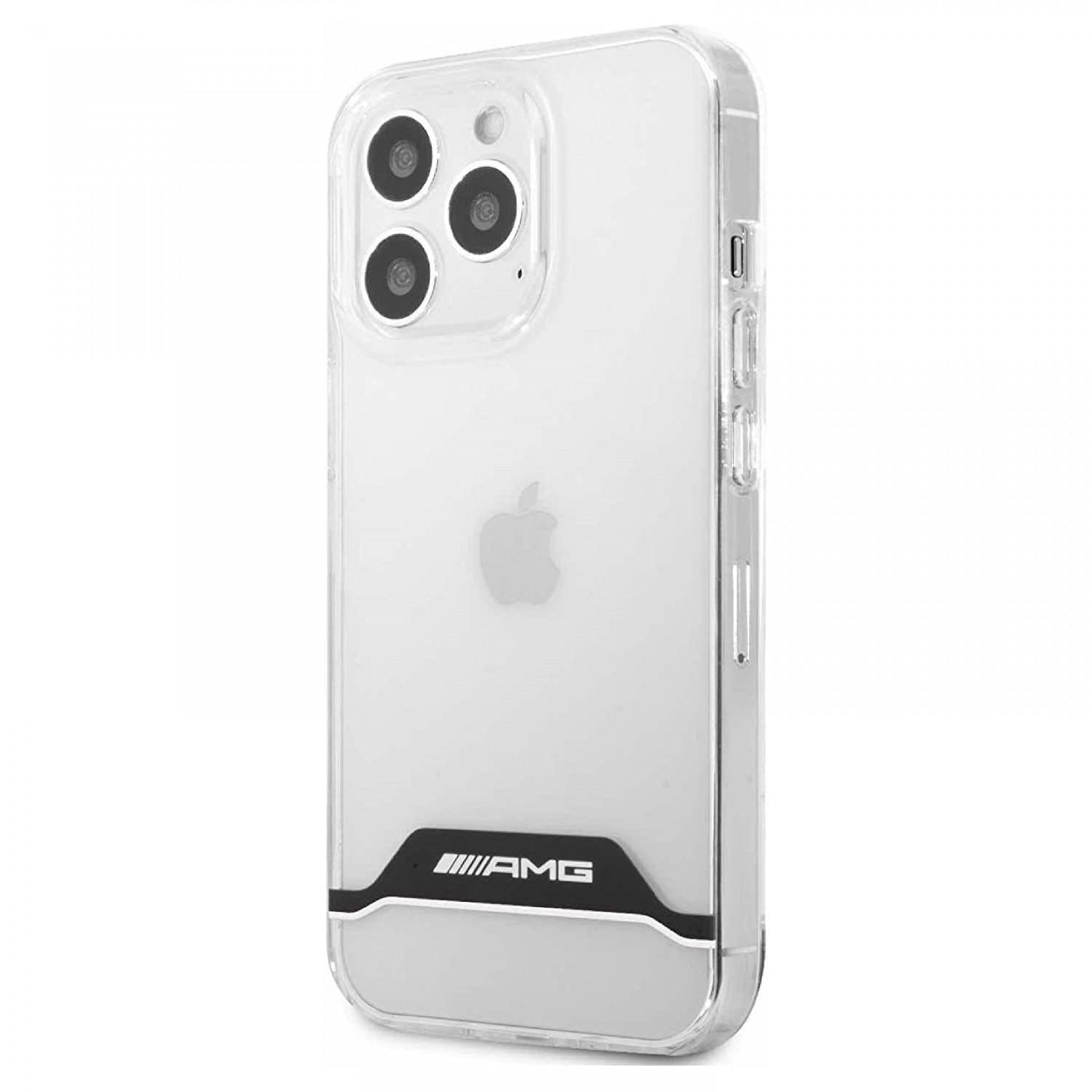 AMG PC/TPU Hard Case Matte TPU Rim For iPhone 13 Pro (6.1") - Black/White [ AMHCP13LTCBW ]