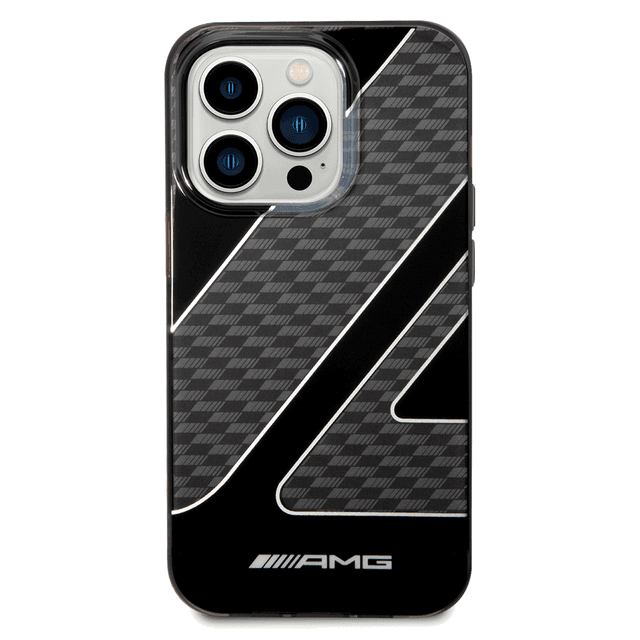 كفر ايفون 14 برو كريستال مرسيدس اي ام جي أسود ورمادي AMG Double Layer Case For iPhone 14 Pro - 273757