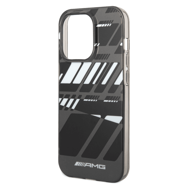 AMG Frosted PC Case With Expressive Graphic Design For iPhone 14 Pro - Grey [ AMHCP14L2DFDA ]