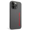 AMG Liquid Silicone Case With Colorful AMG logo For iPhone 14 Pro Max - Red [ AMHCP14XSGLGRE ]