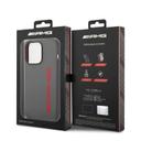 AMG Liquid Silicone Case With Colorful AMG logo For iPhone 14 Pro Max - Red [ AMHCP14XSGLGRE ]